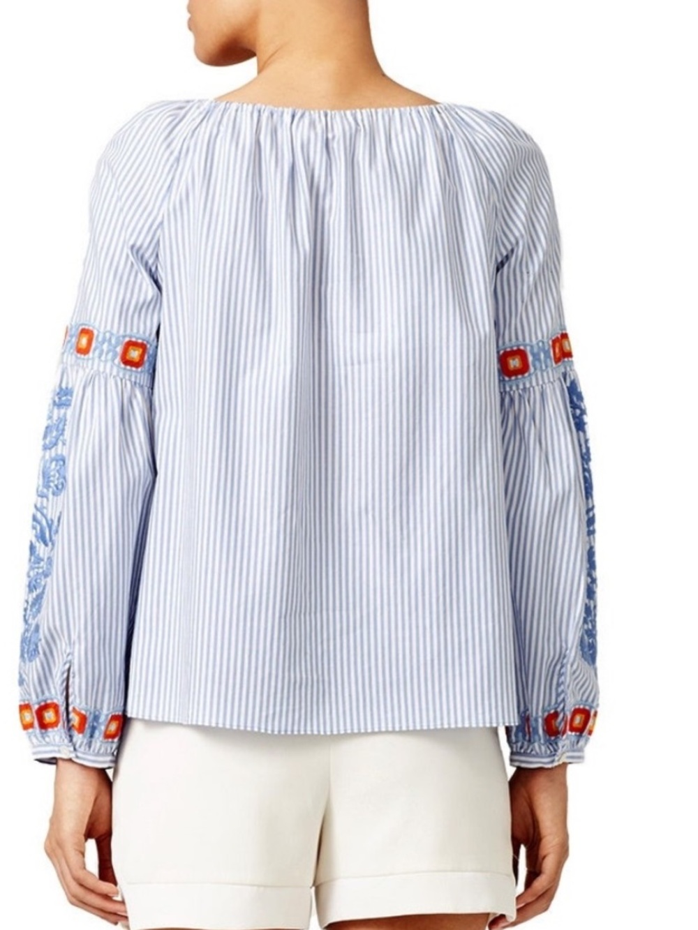 Tory Burch Embroidered Tunic Blouse - Picture 3 of 7